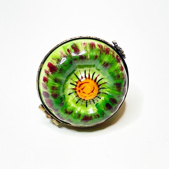 Limoges Box Artichoke Veggies Hand Painted Porcelain Trinket - Picture 3 of 4